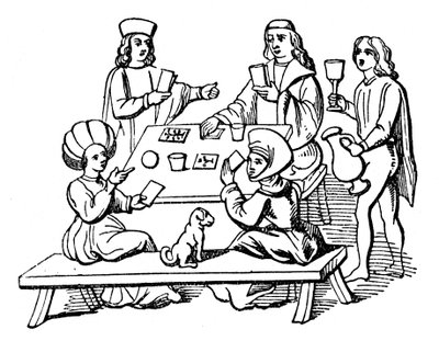 Partita a carte, inizio XVI secolo, 1910 da Unbekannt