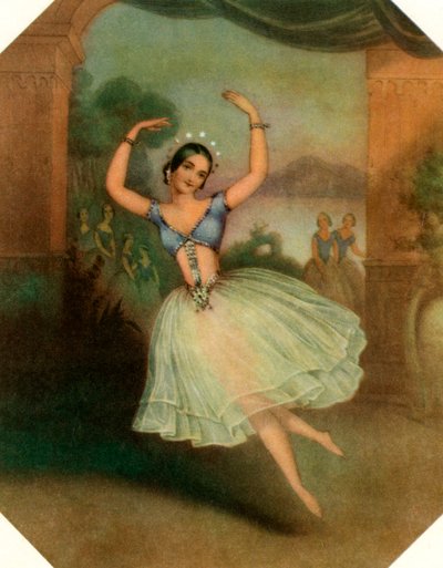 Carlotta Grisi in La Peri, XIX secolo da Unbekannt