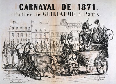 Carnevale del 1871, Guglielmo I di Prussia entra a Parigi, febbraio 1871 da Unbekannt