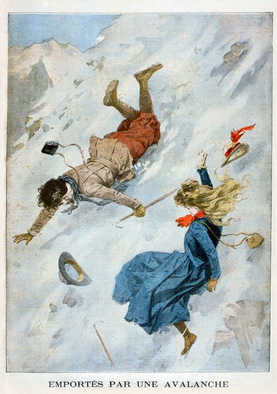 Trascinato da una Valanga, 1901 da Unbekannt
