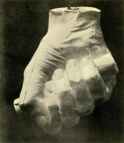 Calco della mano destra di Lincoln, 1860, 1930 da Unbekannt