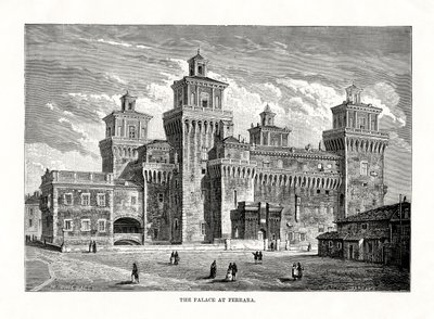 Castello Estense, Ferrara, Italia, 1879 da Unbekannt