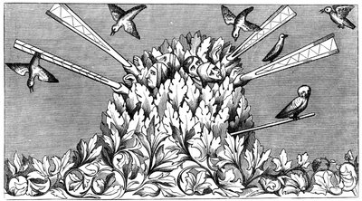 Cattura di uccelli, XIV secolo 1849 da Unbekannt