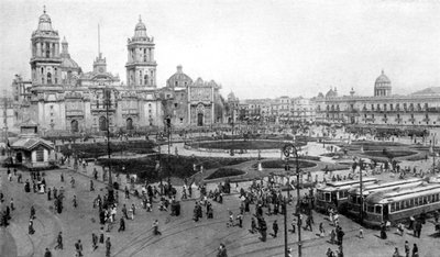 Cattedrale e Palazzo Nazionale, Città del Messico, Messico da Unbekannt