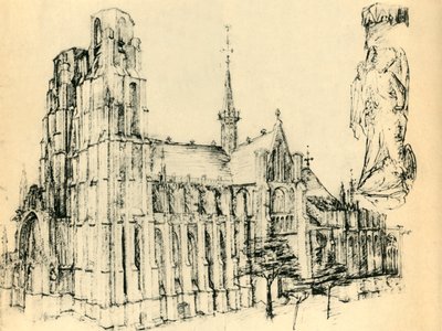 Cattedrale e San Michele, c1460, 1943 da Unbekannt