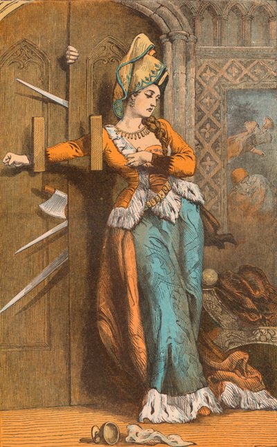 Catherine Douglas che sbarra la porta da Unbekannt