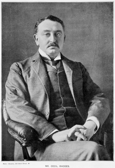Cecil Rhodes, imprenditore e statista sudafricano di origine inglese, c1890 da Unbekannt