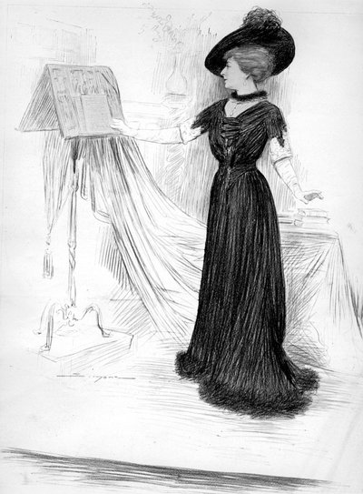 Cecile Sorel, attrice francese, 1909 da Unbekannt