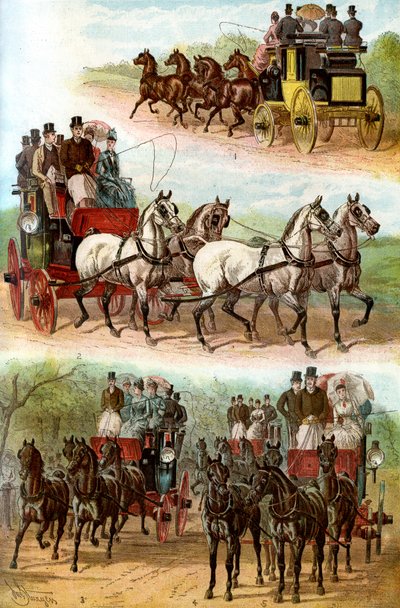 Squadre celebri nel parco, 1887 da Unbekannt