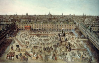 Celebrazione del contratto di matrimonio tra Luigi XIII e Anna d