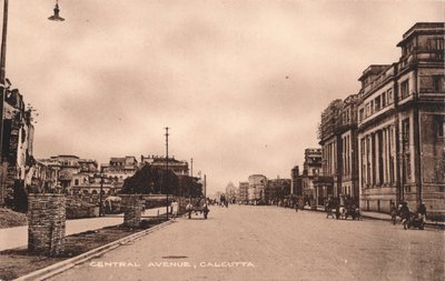 Viale Centrale, Calcutta, c1900 da Unbekannt