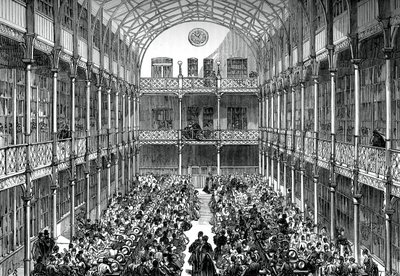 Sala centrale del Royal Army Clothing Depot, Pimlico, c1880 da Unbekannt