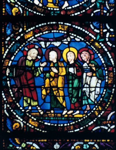 Centro del Thabor, vetrata, Cattedrale di Chartres, Francia, 1194-1260 da Unbekannt