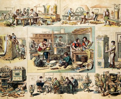 Industria ceramica, c1870 da Unbekannt