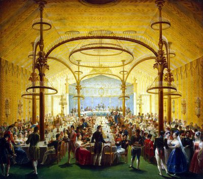 Cena cerimoniale in onore del Governatore Generale di Mosca Principe Dmitry Golitsyn, 1830s da Unbekannt
