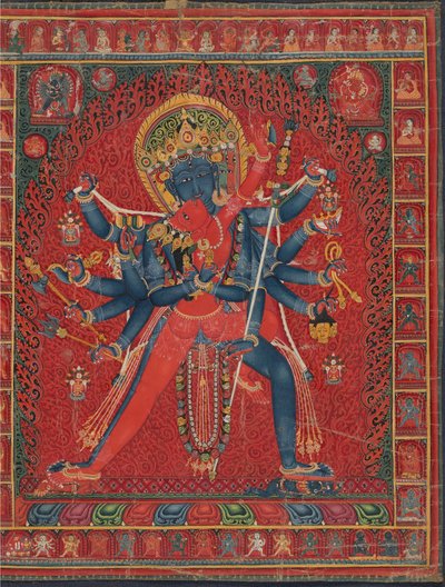 Chakrasamvara e consorte Vajravarahi, 1450-1500 da Unbekannt