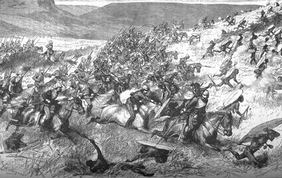Carica dei diciassettesimi lancieri a Ulundi, 1879 da Unbekannt