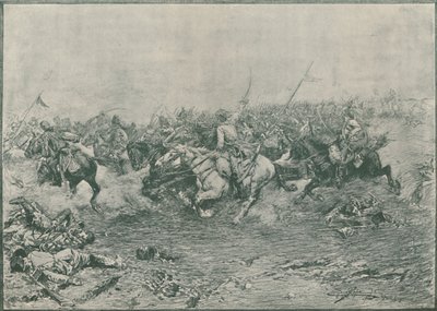 Carica del dodicesimo ussari alla battaglia di Marengo, 1800, 1896 da Unbekannt