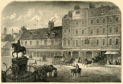 Charing Cross da Northumberland House nel 1750, 1881 da Unbekannt