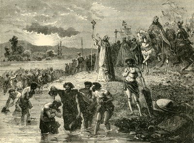 Carlo Magno Fa Battezzare i Sassoni nel Weser, 782 d.C. da Unbekannt