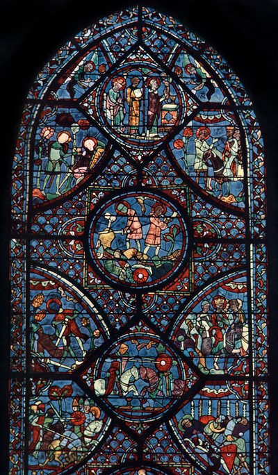 Vetrata di Carlo Magno, Cattedrale di Chartres, Francia, c1225 da Unbekannt
