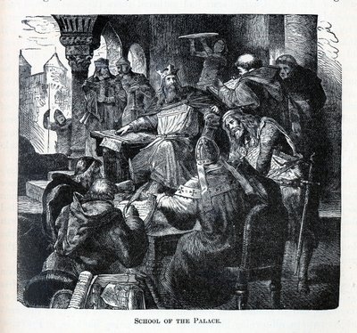 Scuola del Palazzo di Carlo Magno, 1882 da Unbekannt