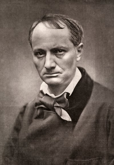 Charles Baudelaire, influente poeta, critico e traduttore francese, metà del XIX secolo da Unbekannt