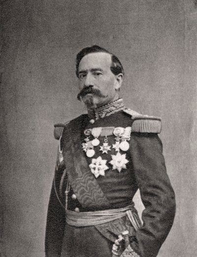 Charles Denis Bourbaki, soldato e generale francese, 1868 da Unbekannt