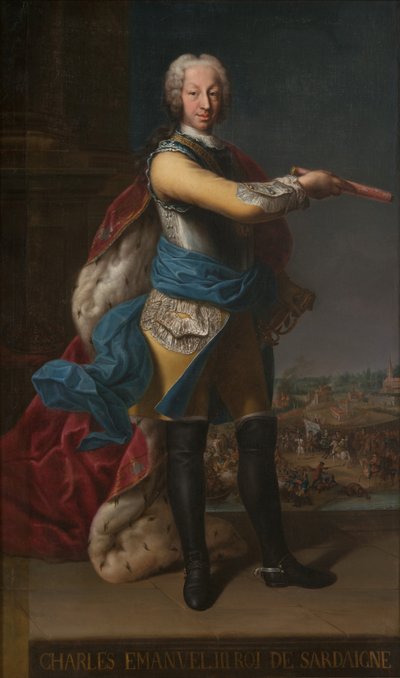 Carlo Emanuele III 1701-1773, Duca di Savoia e Re di Sardegna da Unbekannt