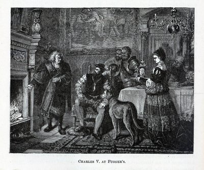 Carlo V a Fuggers, 1882 da Unbekannt