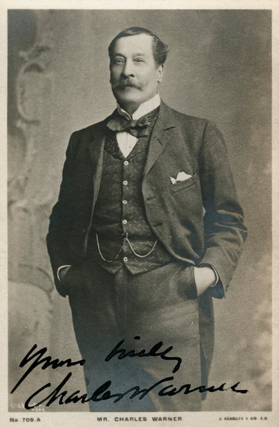 Charles Warner, attore inglese, c1890-c1909 da Unbekannt