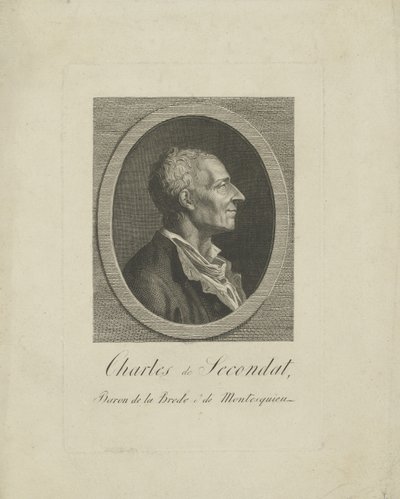 Charles de Secondat, Barone di Montesquieu da Unbekannt