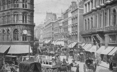 Cheapside dalla Mansion House, Città di Londra da Unbekannt