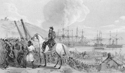 Cherson - Baia dei Cosacchi. Luogo di sbarco e deposito francese, c1850s da Unbekannt