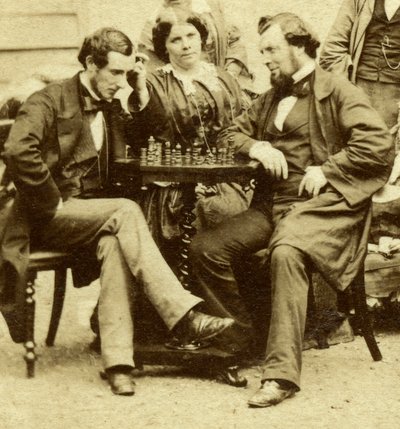Scacchi e carte, c1850s da Unbekannt