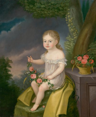 Bambino con Fiori da Unbekannt