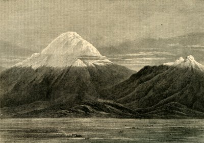 Chimborazo e Carihuairazo, dalla direzione di Riobamba, 1881 da Unbekannt
