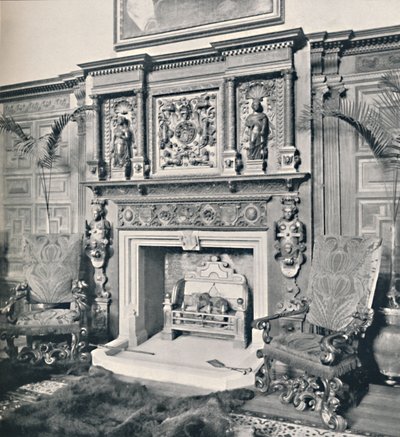 Camino nella Grande Sala, Castle Ashby, Northampton, 1927 da Unbekannt