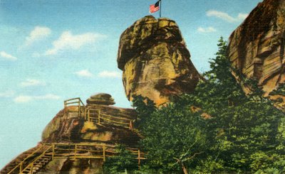 Chimney Rock e Rock Pile, Carolina del Nord occidentale da Unbekannt
