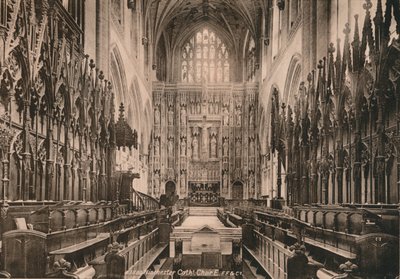 Coro della Cattedrale di Winchester, Hampshire, inizio XX secolo da Unbekannt