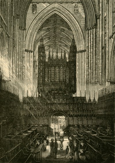 Coro della Cattedrale di York, 1898 da Unbekannt