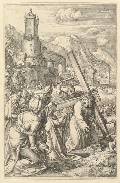 Cristo che porta la croce, da La Passione di Cristo, ca. 1598-1617 da Unbekannt