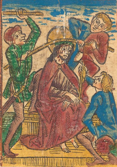 Cristo incoronato di spine, c. 1490 da Unbekannt