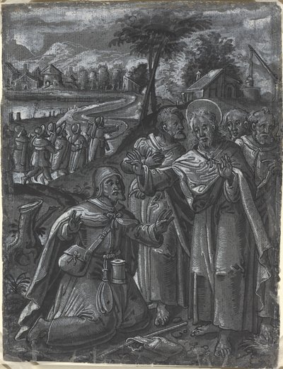 Cristo che disputa con i dottori [recto], c. 1600 da Unbekannt