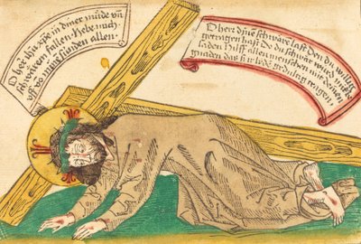 Cristo cade sotto il peso della croce, 1480-1490 da Unbekannt