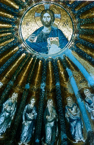 Cristo Pantocratore, c1310-c1320 da Unbekannt
