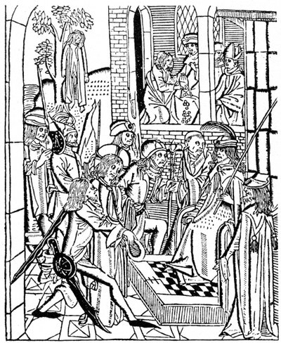 Cristo davanti a Pilato, 1488 da Unbekannt