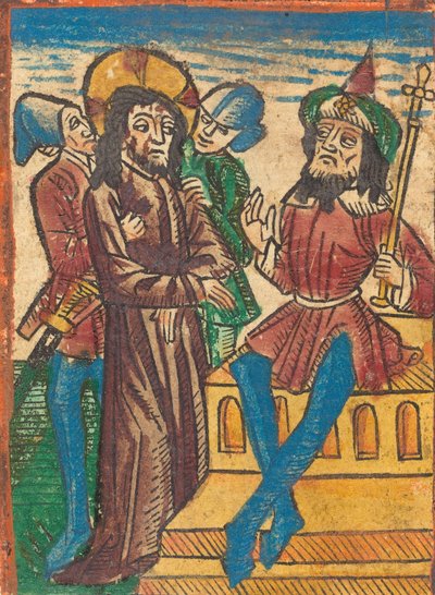 Cristo davanti a Pilato, c. 1490 da Unbekannt