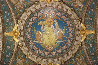 Cristo in Maestà e Tetramorfo. Basilica di Notre-Dame de Fourvière da Unbekannt
