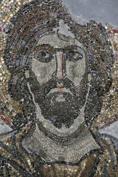 Mosaico di Cristo nella cappella del Golgota nella Chiesa del Santo Sepolcro, Gerusalemme, Israele da Unbekannt